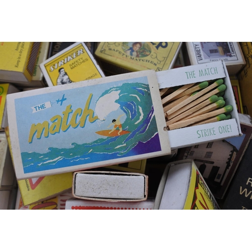 277 - A large lot of souvenir matchboxes to include Bo Beep, Ramore Wine Bar, Rogues Wine Bar and more.