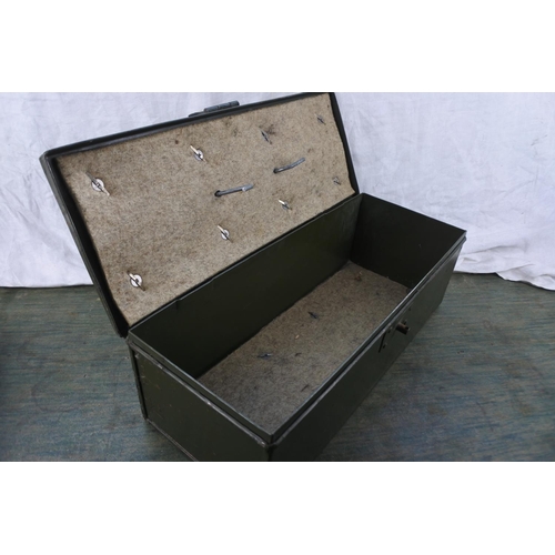 278 - A metal storage box.