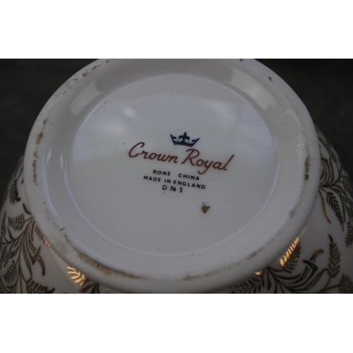 290 - A Crown Royal tea set.