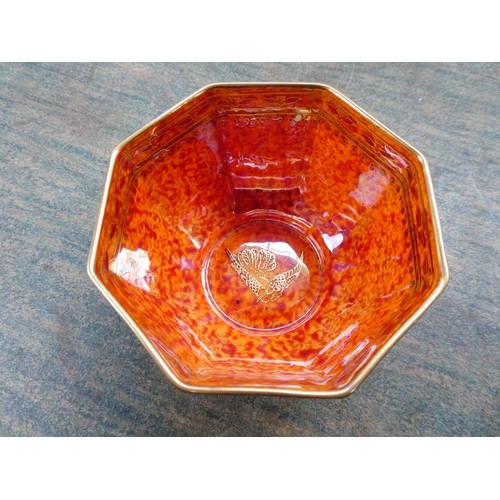 131 - A stunning Wedgwood humming bird lustre bowl.