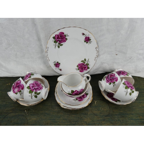 145 - A Colclough bone china tea set.