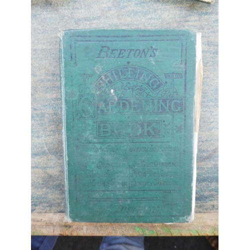 150 - A lot of vintage gardening books to include Beeton's Shilling Gardening Book.