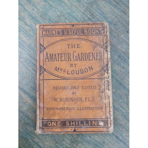 150 - A lot of vintage gardening books to include Beeton's Shilling Gardening Book.