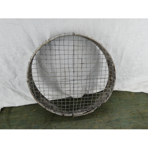 158 - An old garden sieve.