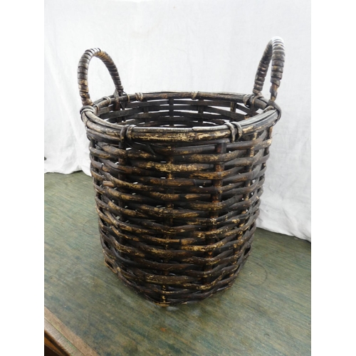 165 - A wicker log basket.