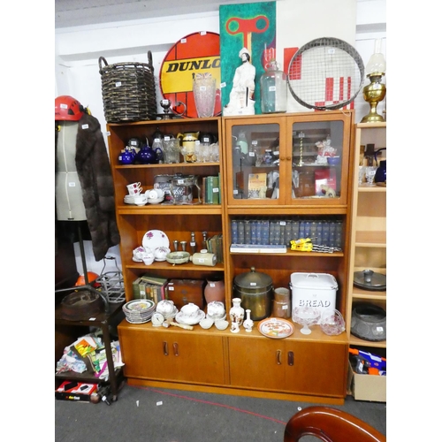 166 - A stunning G Plan mid century teak display cabinet.