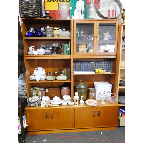 166 - A stunning G Plan mid century teak display cabinet.