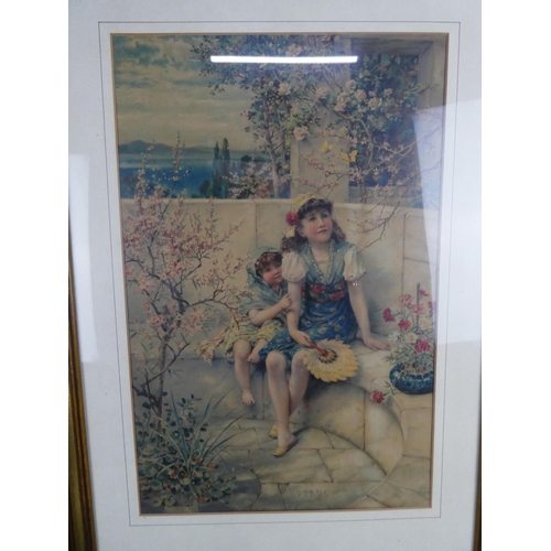 177 - A stunning vintage framed Pears print, measuring 65cm x 47cm.