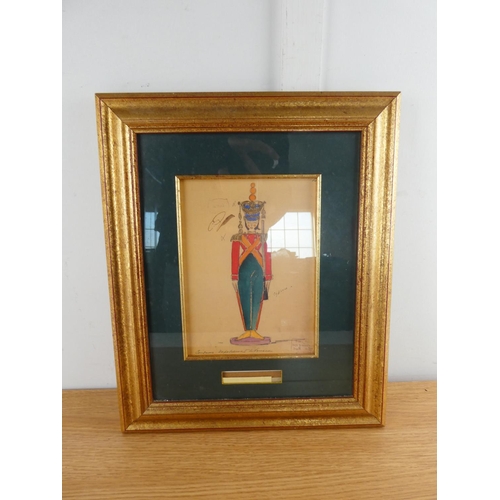 329 - A gilt framed limited edition print 'The Original Designs of the Bolshoi Nutcracker, 1919' 202/5000 ... 