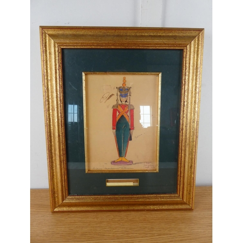 329 - A gilt framed limited edition print 'The Original Designs of the Bolshoi Nutcracker, 1919' 202/5000 ... 