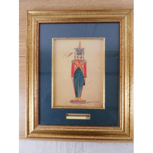 329 - A gilt framed limited edition print 'The Original Designs of the Bolshoi Nutcracker, 1919' 202/5000 ... 