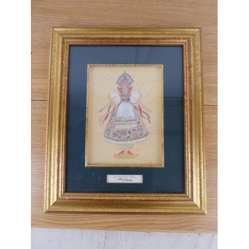 332 - A gilt framed limited edition print 'The Original Designs of the Bolshoi Nutcracker, 1919' 202/5000 ... 