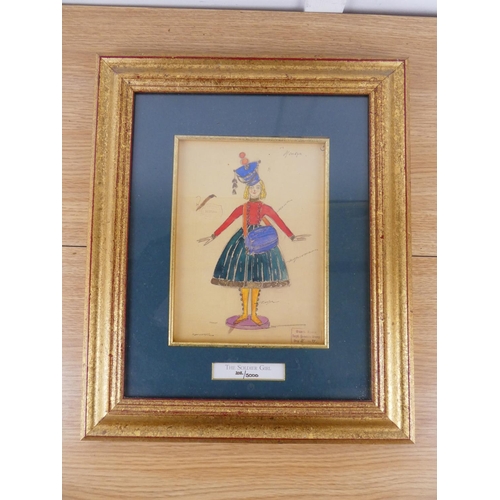 335 - A gilt framed limited edition print 'The Original Designs of the Bolshoi Nutcracker, 1919' 202/5000 ... 