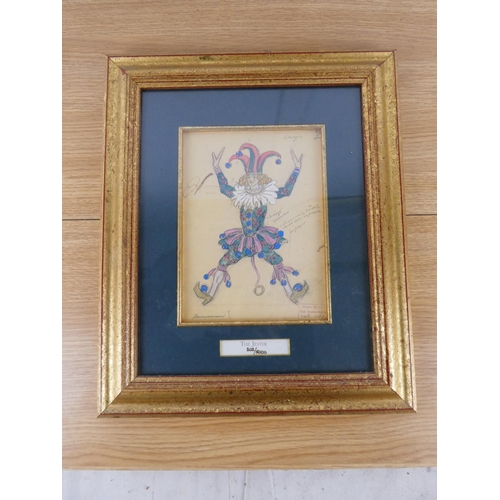 340 - A gilt framed limited edition print 'The Original Designs of the Bolshoi Nutcracker, 1919' 202/5000 ... 