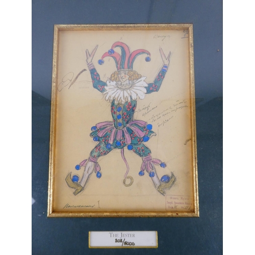 340 - A gilt framed limited edition print 'The Original Designs of the Bolshoi Nutcracker, 1919' 202/5000 ... 