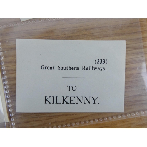 343 - A collection of Great Southern Railway labels.