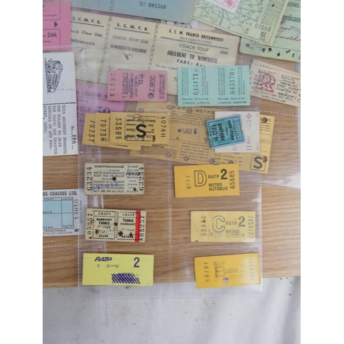 344 - A collection of Worldwide Transport tickets.