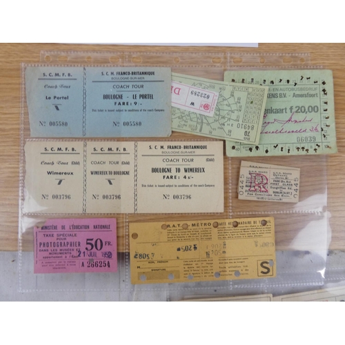 344 - A collection of Worldwide Transport tickets.