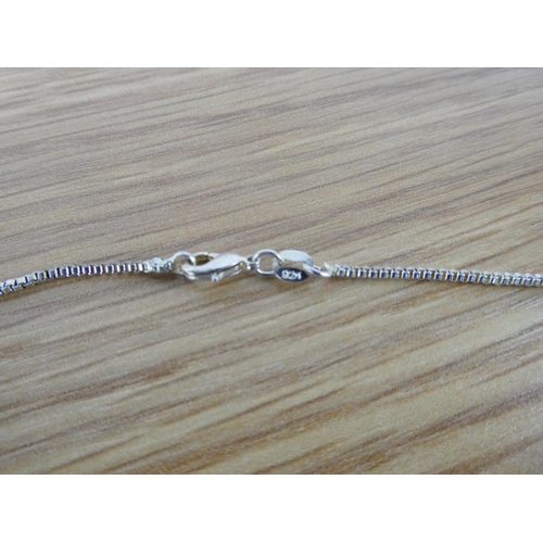 348 - A sterling silver necklace and pendant