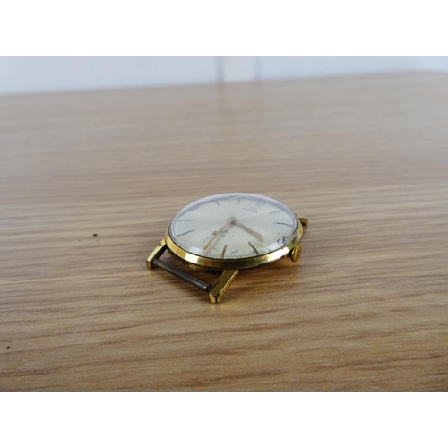 352 - An 18ct gold cased Omega gents wristwatch in need of new strap.