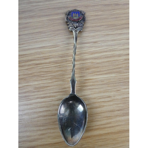 371 - A sterling silver 'Enniskillen' teaspoon.