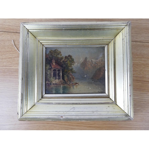 400 - A stunning small gilt framed antique oil painting by HF Figgis, with documentation from Christies.