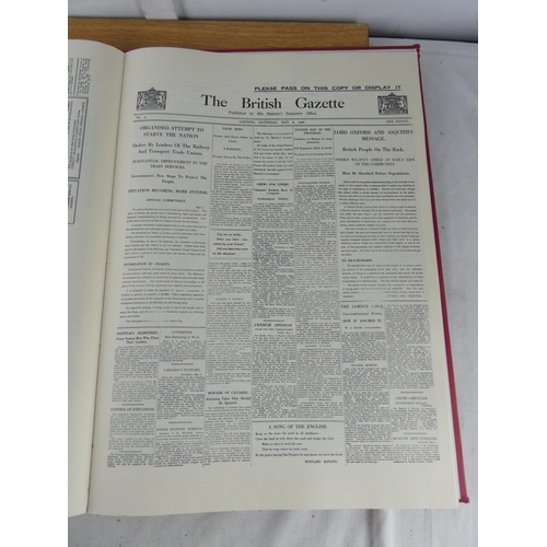 426 - A large vintage book 'The General Strike 1926 - The British Gazette & The British Workers'.