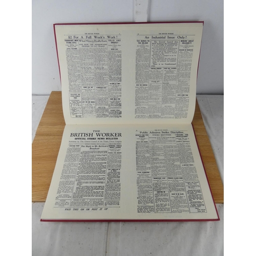 427 - A large vintage book 'The General Strike 1926 - The British Gazette & The British Workers'.