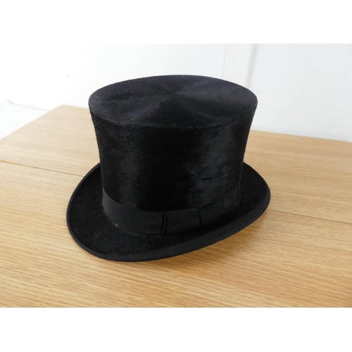 435 - A vintage T W Stafford, Belfast top hat.