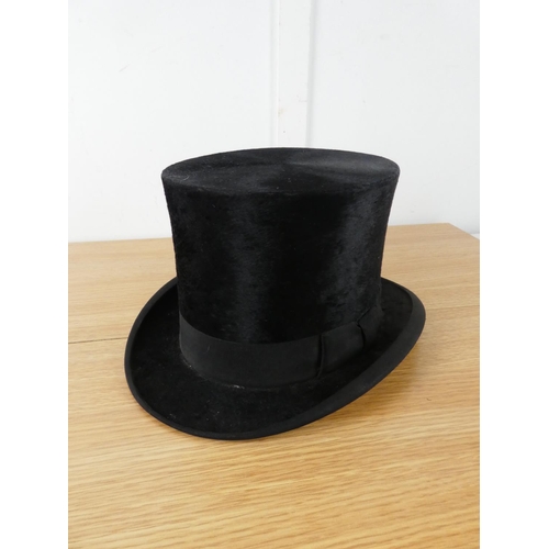 435 - A vintage T W Stafford, Belfast top hat.