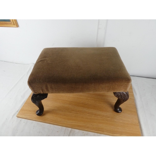 447 - An upholstered stool.