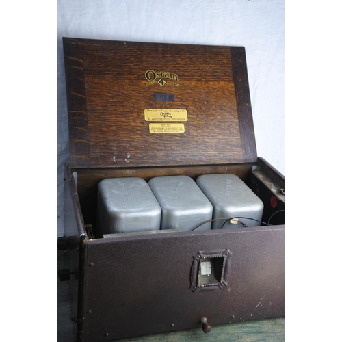 453 - A rare vintage wooden cased Osram Music Four Magnet Valve - Gecophone  BC710 - Ratio 3/1.