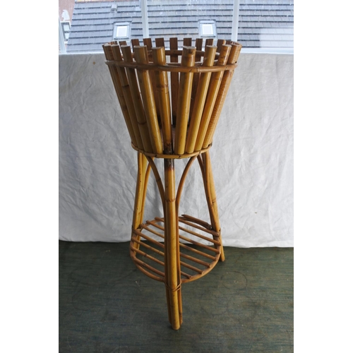 460 - A vintage bamboo plantstand.