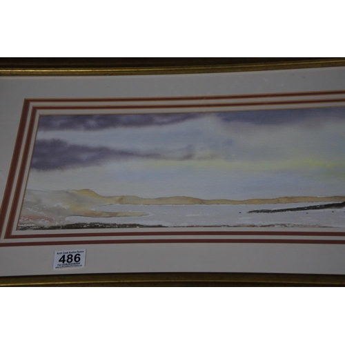 486 - A stunning framed watercolour by J Heatley (painting size 28