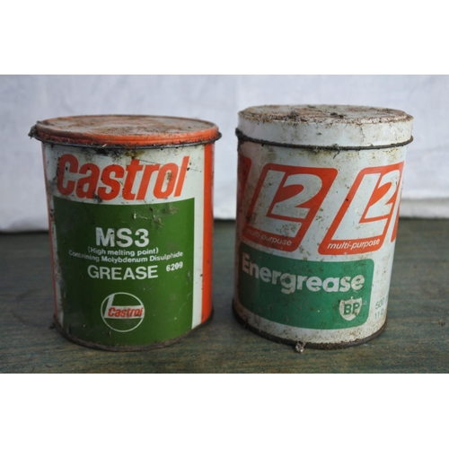 550 - A vintage Castrol grease can and another.