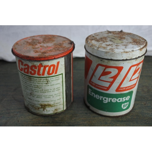 550 - A vintage Castrol grease can and another.