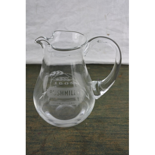 685 - A stunning 'Bushmills' whiskey glass jug.