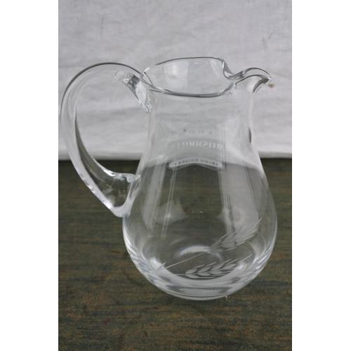 685 - A stunning 'Bushmills' whiskey glass jug.