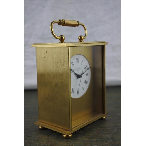 707 - A vintage Eurotime Quartz carriage clock.