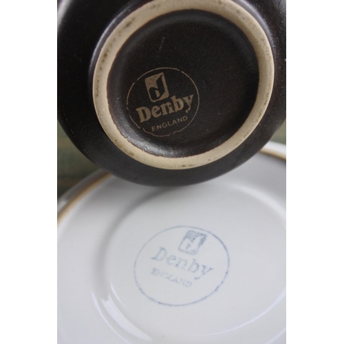 714 - A vintage Denby part teaset.