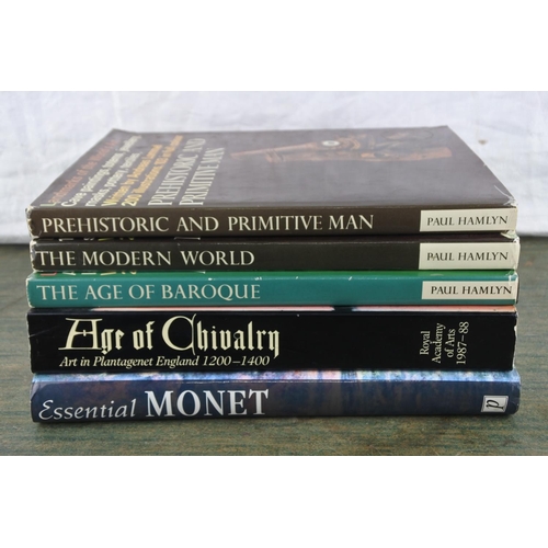 743 - Five art reference books to include Essential Monet.