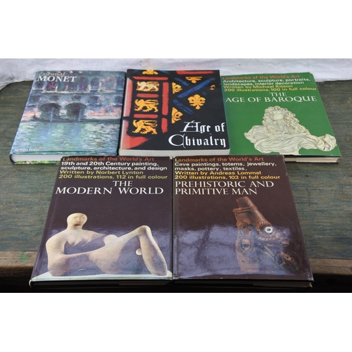 743 - Five art reference books to include Essential Monet.