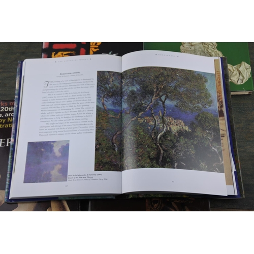 743 - Five art reference books to include Essential Monet.