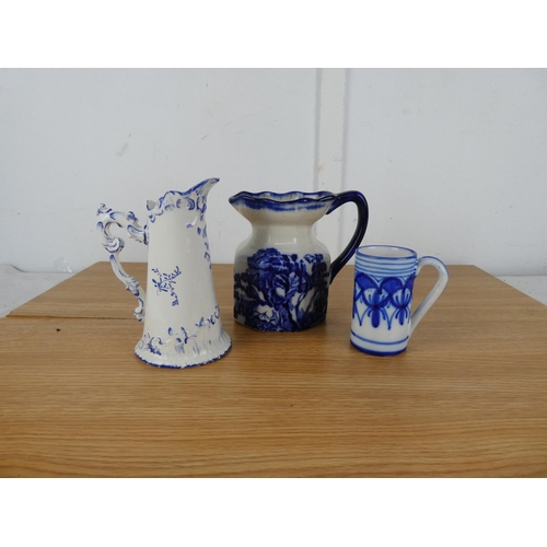 750 - An Ironstone Staffordshire jug and more.