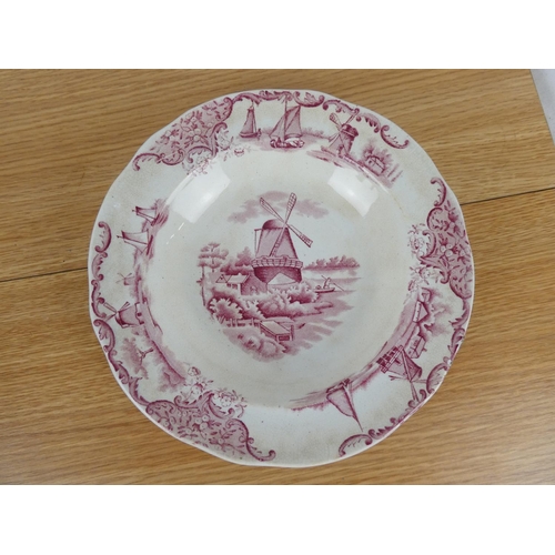 758 - A Mason's Ironstone 'Brocade' square plate and more.