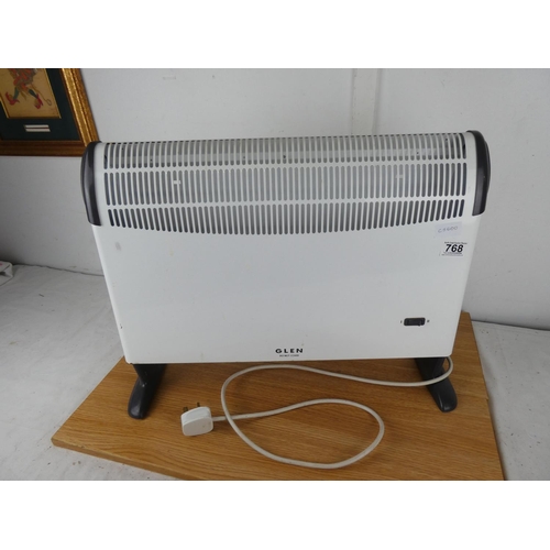 768 - An Glen electric heater.