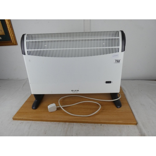 768 - An Glen electric heater.