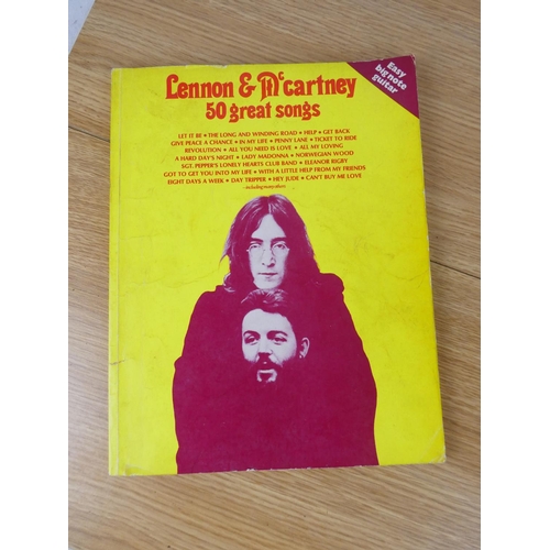 775 - 'Lennon & McCartney - 50 great songs' music book and 'Meet the Beatles' magazine.