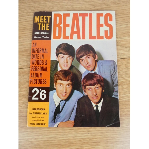 775 - 'Lennon & McCartney - 50 great songs' music book and 'Meet the Beatles' magazine.