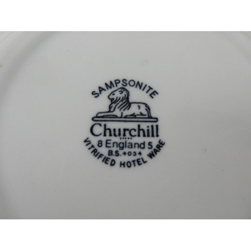 786 - A set of Churchill plates.